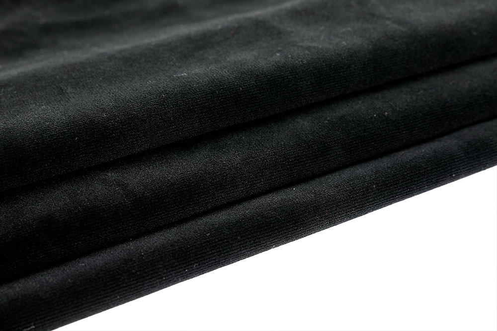 IFR W-type cut pile velvet fabric for stage curtain