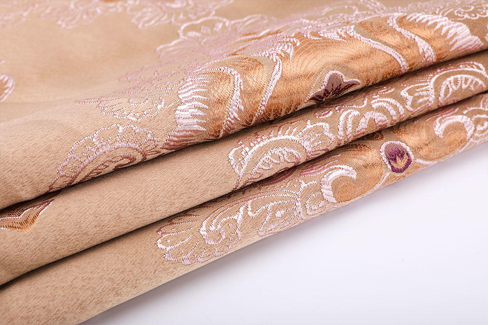 Inherently flame retardant China style jacquard curtain fabric