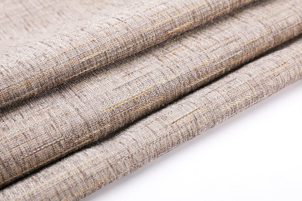 Inherently flame retardant chenille curtain fabric
