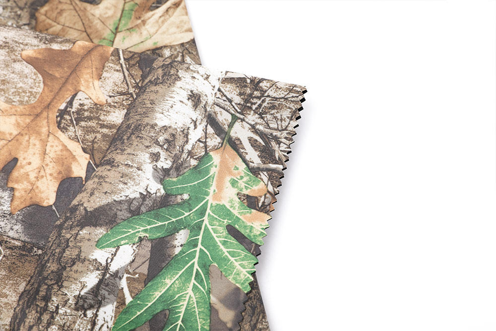 Camo printed 600D FR WR and anti-mosquito PU coated oxford fabric for tent KLCT-FR-015
