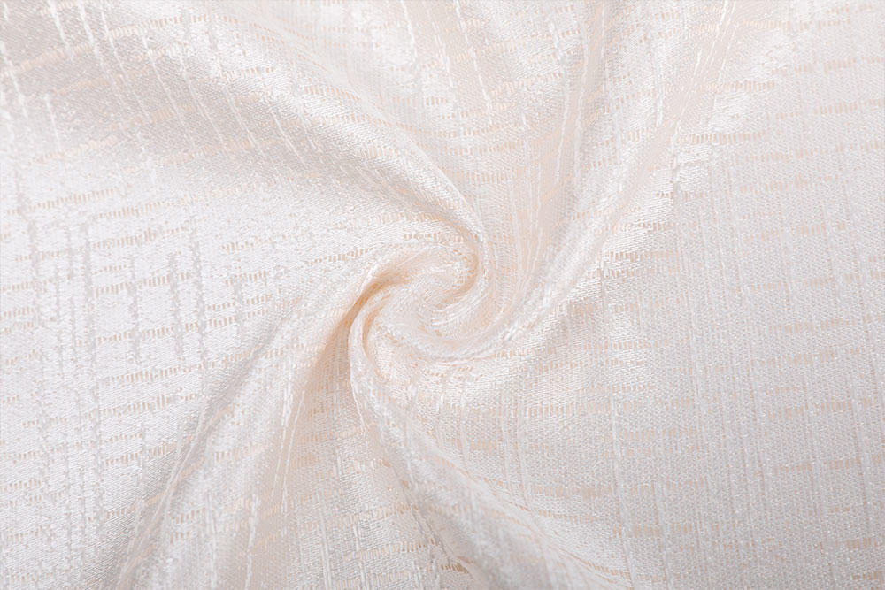 Fire retardant jacquard curtain fabric
