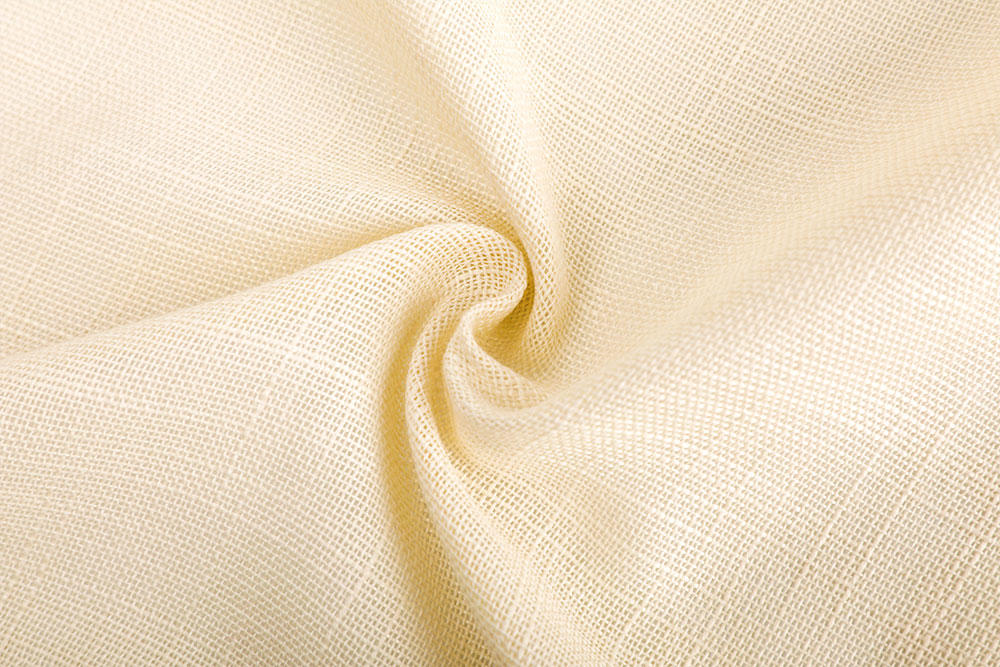 IFR linen-like sheer curtain fabric for hotel