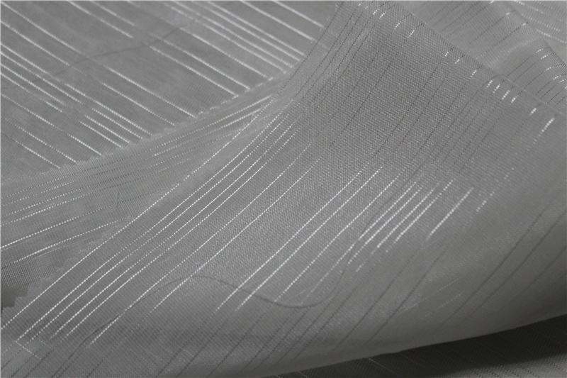Fire resistant voile fabric for hotel curtain