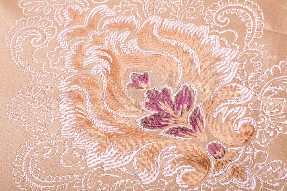 Inherently flame retardant China style jacquard curtain fabric