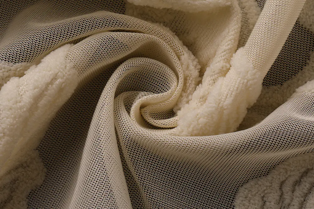 KLV-FR--011 Durable Flame-Retardant Jacquard Window Screen Mesh - Long-Lasting Fire Protection for High-Traffic Areas